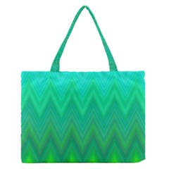 Zig Zag Chevron Classic Pattern Zipper Medium Tote Bag