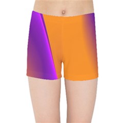 Lines Network The Ribbon Red Kids Sports Shorts by Nexatart