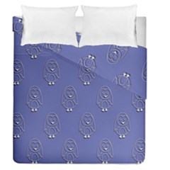 Owl Pattern Wallpaper Vector Duvet Cover Double Side (queen Size)