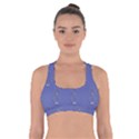 Owl Pattern Wallpaper Vector Cross Back Sports Bra View1