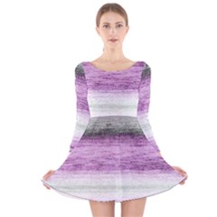 Ombre Long Sleeve Velvet Skater Dress by ValentinaDesign