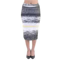 Ombre Velvet Midi Pencil Skirt by ValentinaDesign