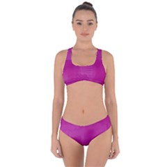 Ombre Criss Cross Bikini Set by ValentinaDesign