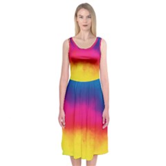 Ombre Midi Sleeveless Dress by ValentinaDesign