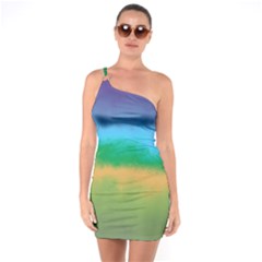 Ombre One Soulder Bodycon Dress by ValentinaDesign