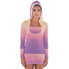 Ombre Long Sleeve Hooded T-shirt by ValentinaDesign