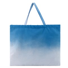 Ombre Zipper Large Tote Bag by ValentinaDesign