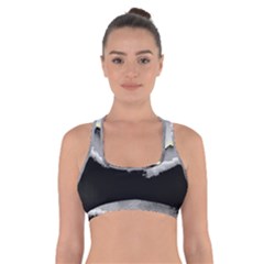 Ombre Cross Back Sports Bra by ValentinaDesign