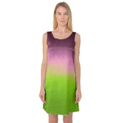 Ombre Sleeveless Satin Nightdress