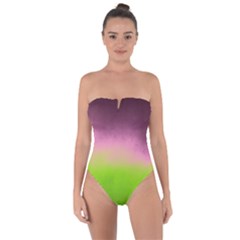 Ombre Tie Back One Piece Swimsuit