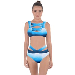 Ombre Bandaged Up Bikini Set  by ValentinaDesign