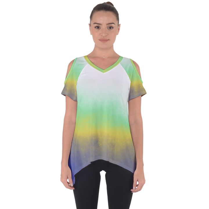 Ombre Cut Out Side Drop Tee