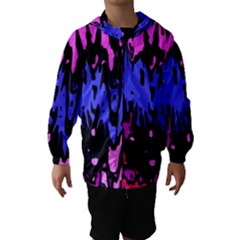 Modern Abstract 46b Hooded Wind Breaker (Kids)