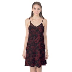 Dark Red Flourish Camis Nightgown by gatterwe