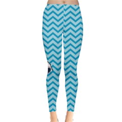 Chevron Shark Pattern Leggings  by emilyzragz