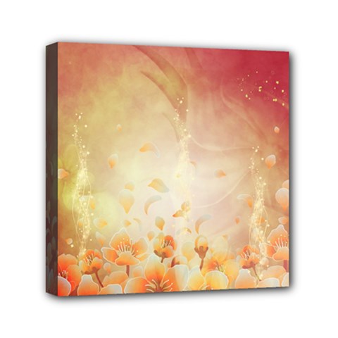 Flower Power, Cherry Blossom Mini Canvas 6  X 6  by FantasyWorld7