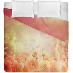 Flower Power, Cherry Blossom Duvet Cover Double Side (king Size) by FantasyWorld7