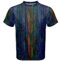 Stylish Colorful Strips Men s Cotton Tee