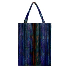 Stylish Colorful Strips Classic Tote Bag