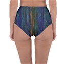 Stylish Colorful Strips Reversible High-Waist Bikini Bottoms View4