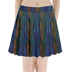 Stylish Colorful Strips Pleated Mini Skirt by gatterwe