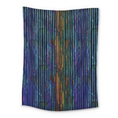 Stylish Colorful Strips Medium Tapestry by gatterwe