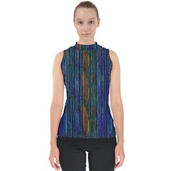 Stylish Colorful Strips Shell Top