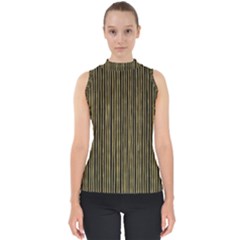 Stylish Golden Strips Shell Top