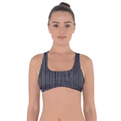 Stylish Silver Strips Got No Strings Sports Bra by gatterwe