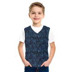 Blue Flower Glitter Look Kids  Sportswear by gatterwe