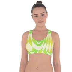 Green shapes canvas                                 Cross String Back Sports Bra