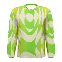 Green shapes canvas                              Men Long Sleeve T-shirt