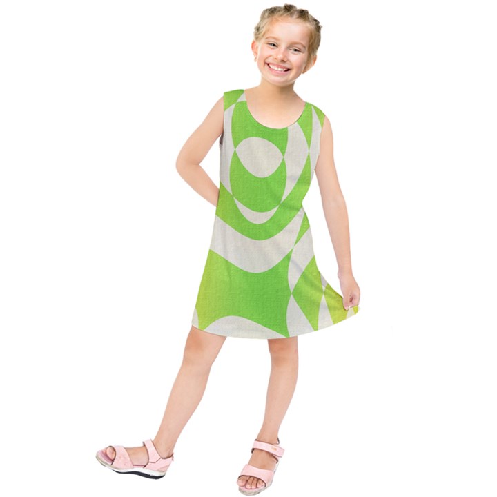 Green shapes canvas                           Kid s Tunic Dress