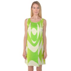 Green shapes canvas                              Sleeveless Satin Nightdress