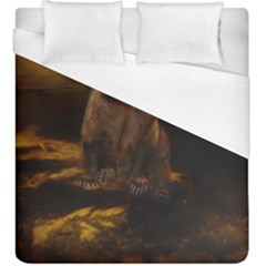 Roaring Grizzly Bear Duvet Cover (king Size)