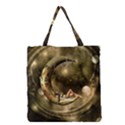 Steampunk Lady  In The Night With Moons Grocery Tote Bag View1