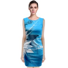 Star Cube Sphere Lines Rays Vector  Classic Sleeveless Midi Dress