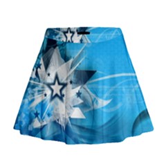 Star Cube Sphere Lines Rays Vector  Mini Flare Skirt