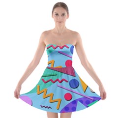 Memphis #10 Strapless Bra Top Dress by RockettGraphics