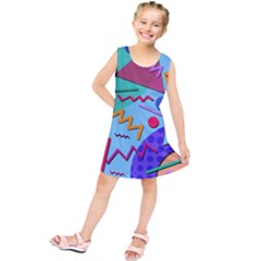 Memphis #10 Kids  Tunic Dress by RockettGraphics