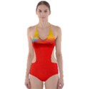 Nyc With Red48x36 Copy Cut-Out One Piece Swimsuit View1