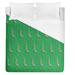 Giraffe Pattern Wallpaper Vector Duvet Cover (Queen Size)