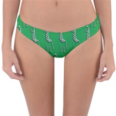 Giraffe Pattern Wallpaper Vector Reversible Hipster Bikini Bottoms