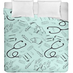 Pattern Medicine Seamless Medical Duvet Cover Double Side (king Size) by Nexatart