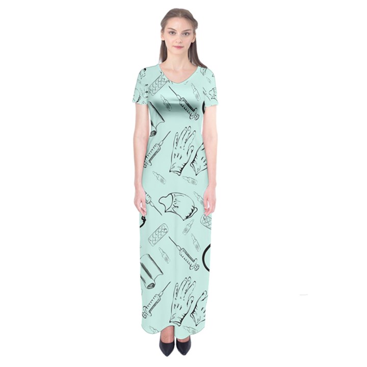 Pattern Medicine Seamless Medical Short Sleeve Maxi Dress