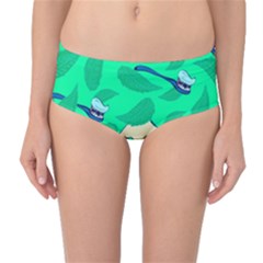 Pattern Seamless Background Desktop Mid-waist Bikini Bottoms by Nexatart