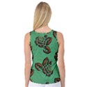 Chocolate Background Floral Pattern Women s Basketball Tank Top View2
