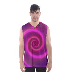 Pink Background Neon Neon Light Men s Basketball Tank Top