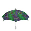 Fractal Spiral Swirl Pattern Golf Umbrellas View3