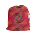 Red Spiral Swirl Pattern Seamless Drawstring Pouches (Extra Large) View1